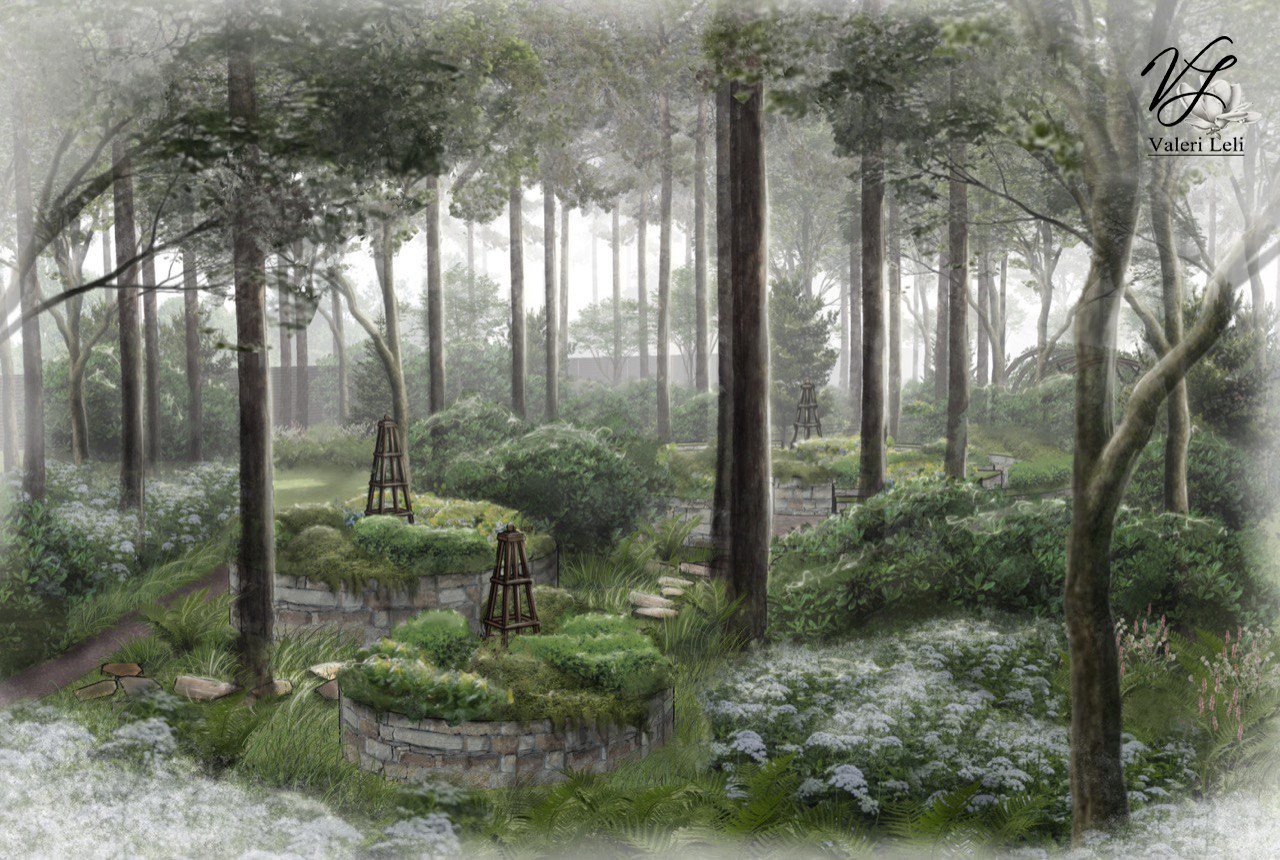 Обложка проекта: Лес под луной