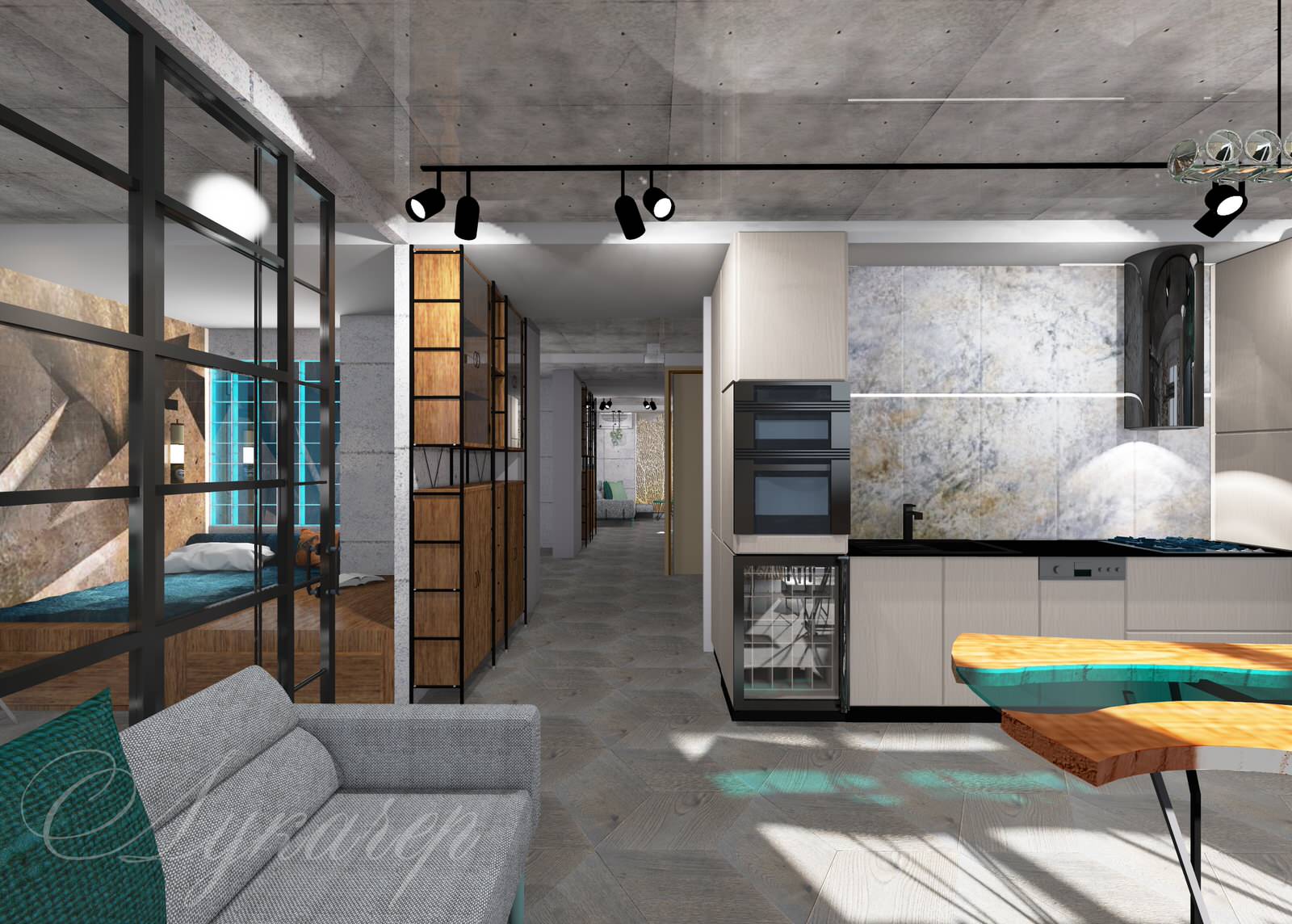 Квартира в стиле лофт