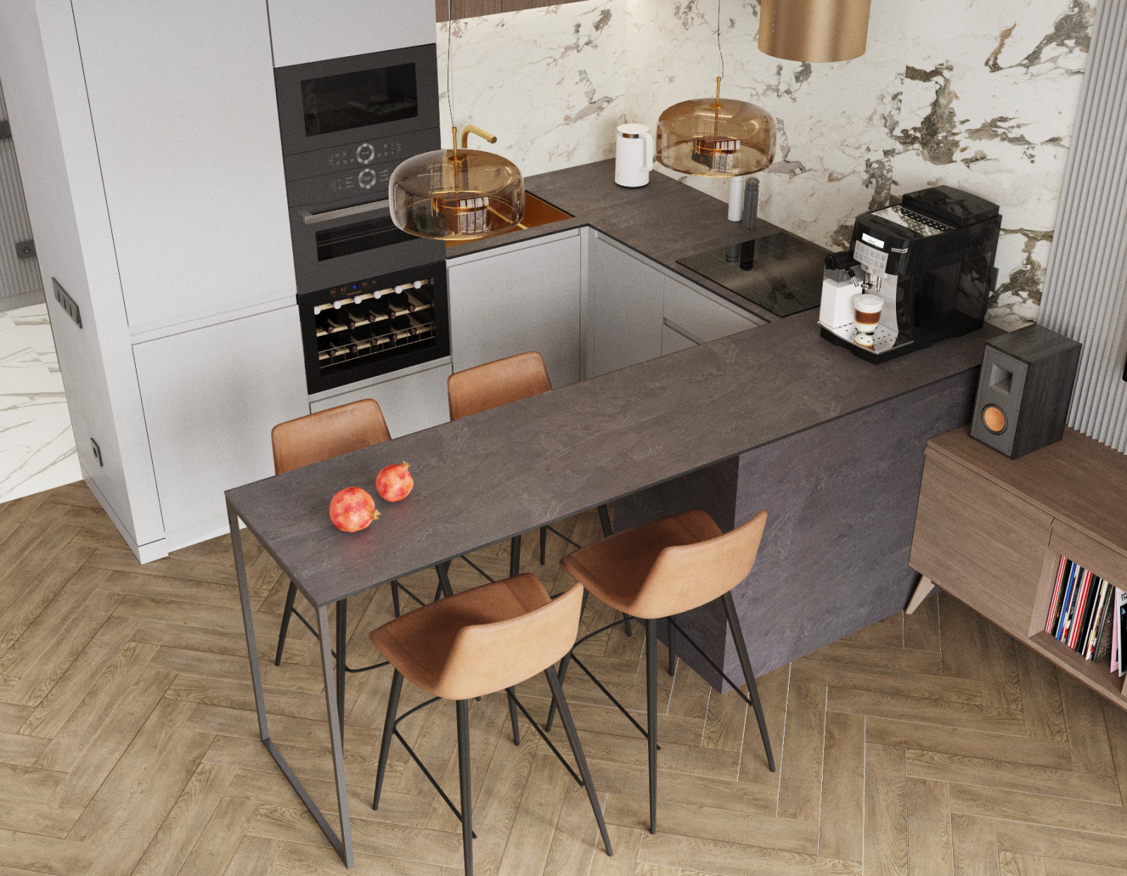 Кухня-гостиная ЖК Фреш