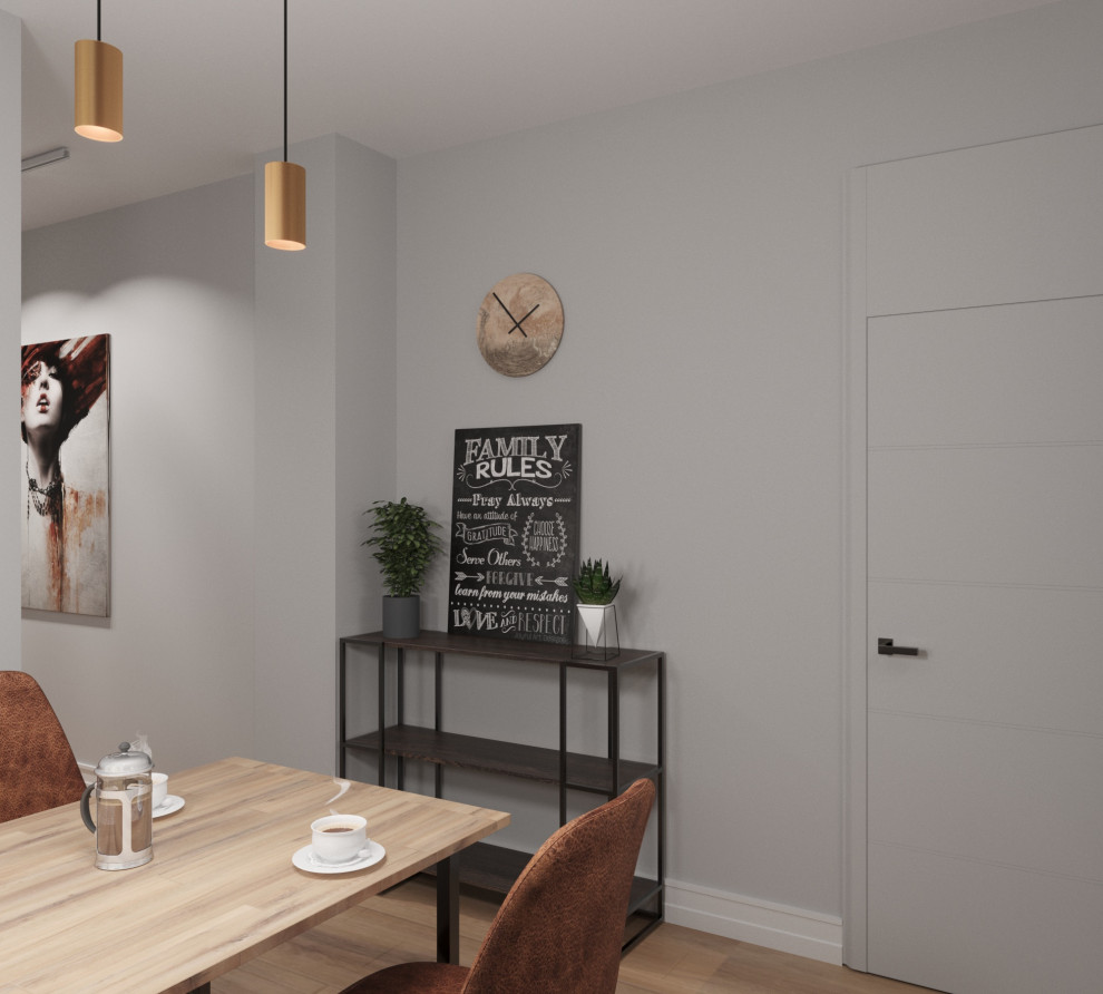 Кухня-гостиная в стиле лофт