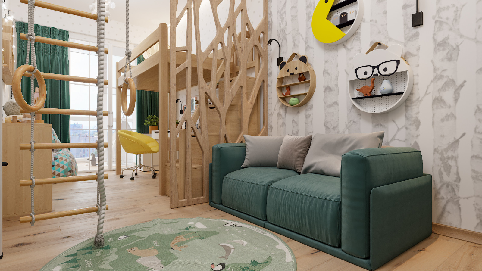 Дизайн-проект квартиры 100кв.м. для семьи из 4х человек в Северном парке