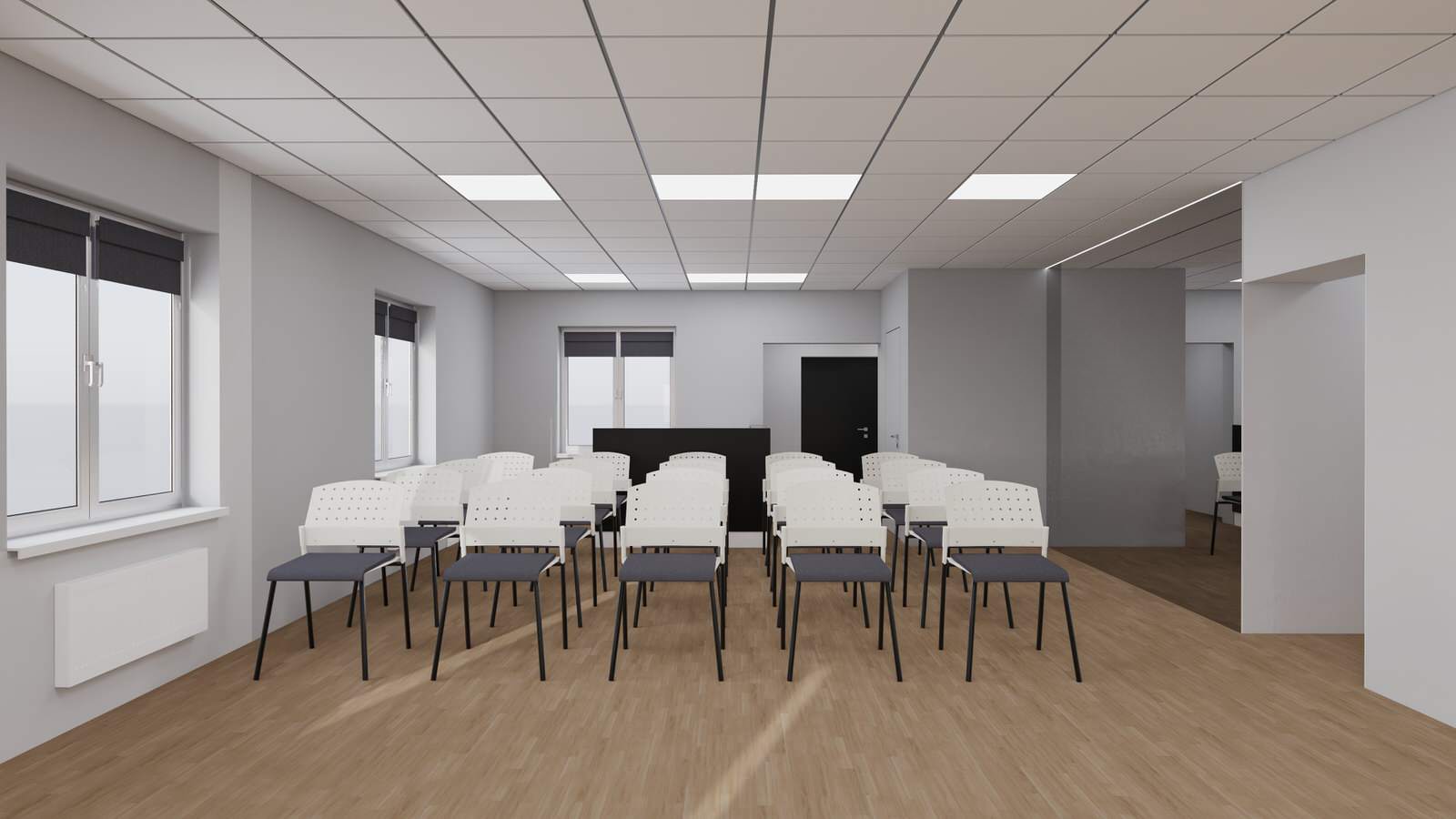 Общие пространства Областного центра профилактики и реабилитации в г. Тюмень