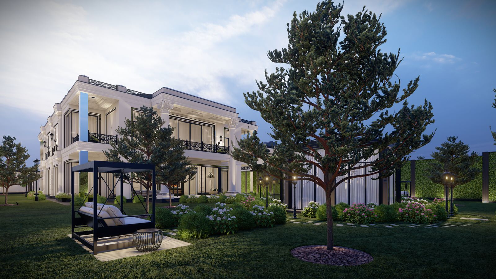 Разработка и оформление проекта загородной резиденции в классическом стиле