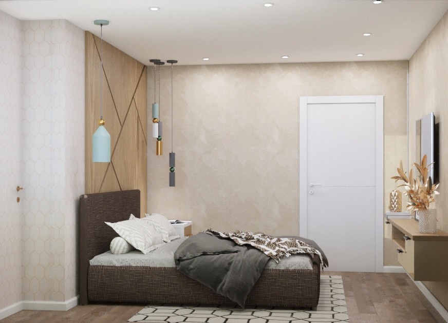 Дизайн проект 2к кв 55 м2 в ЖК Дыхание