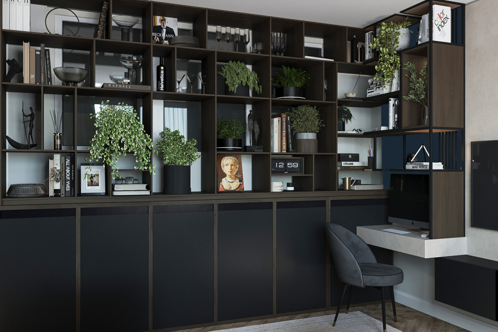 кухня-гостиная в современном стиле