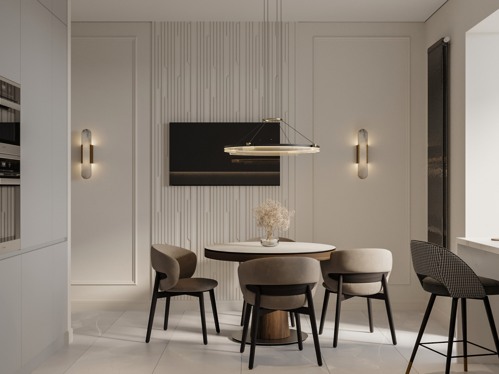 Современная квартира в Москве 78 м²