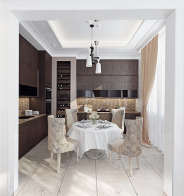 Таун хаус в современном стиле с элементами ар деко.