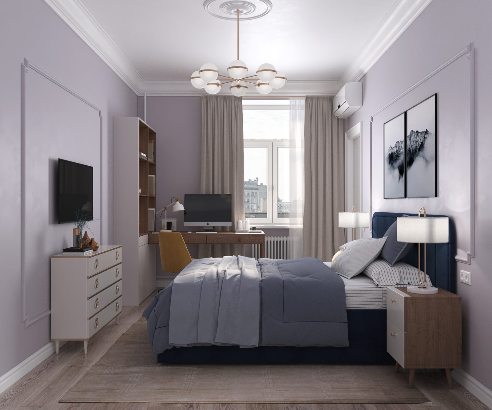 Дизайн интерьера квартиры 60м2