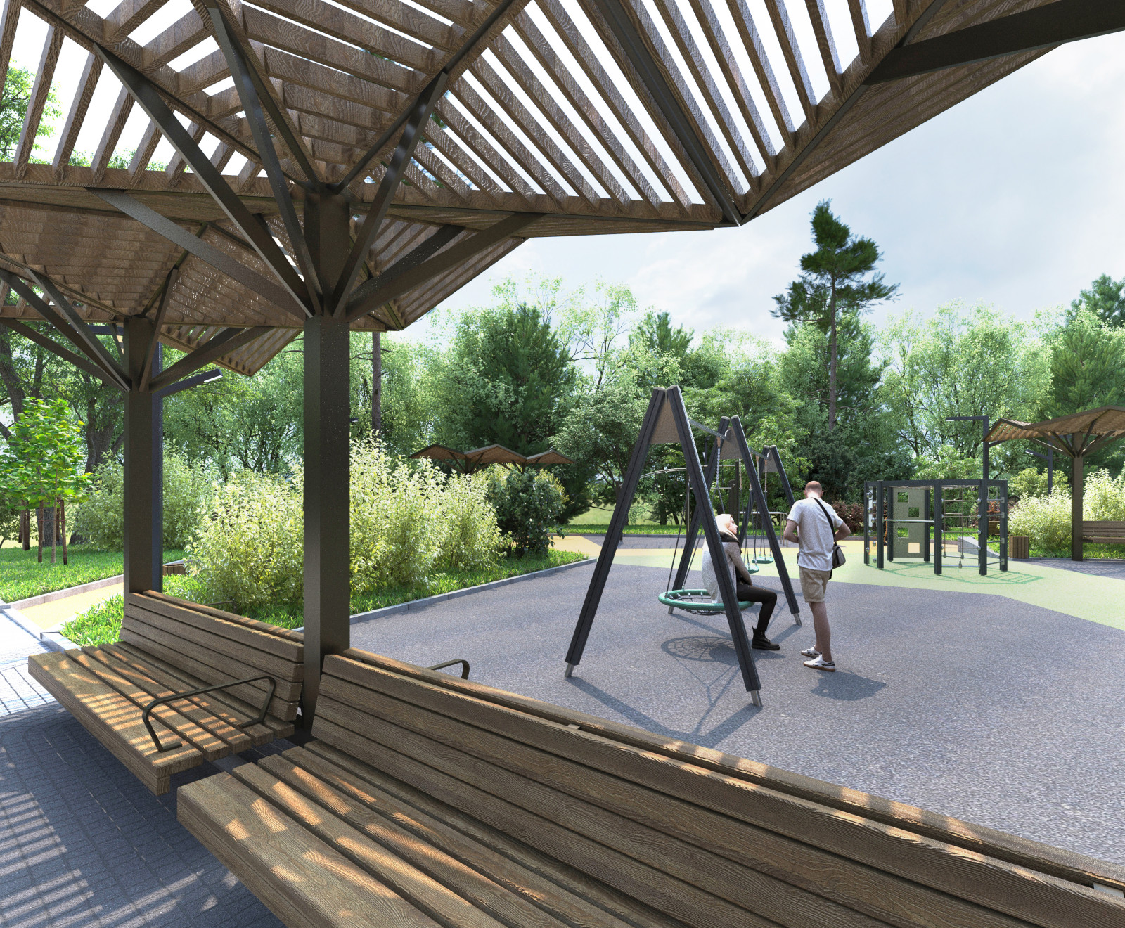 Благоустройство ЖК "НОРМАНДИЯ НЕМАН", СК "СТРИЖИ", Новосибирск