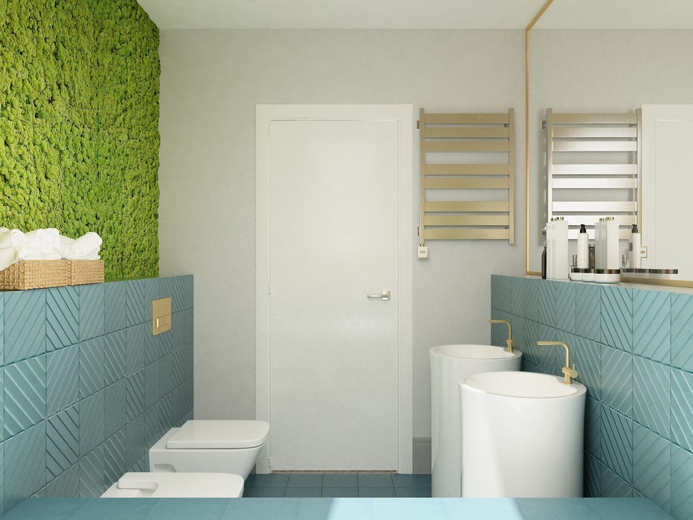 Интерьер загородного дома из оцилиндрованного бруса.