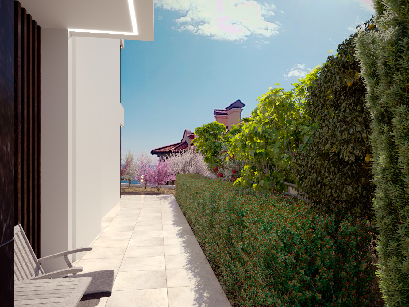 Проект благоустройства территории мини-отеля в Гурзуфе. Ландшафт
