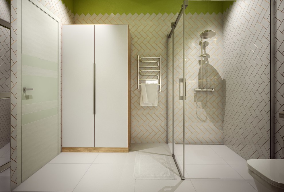 Большой санузел. Дом в пос. Михайловка Green.