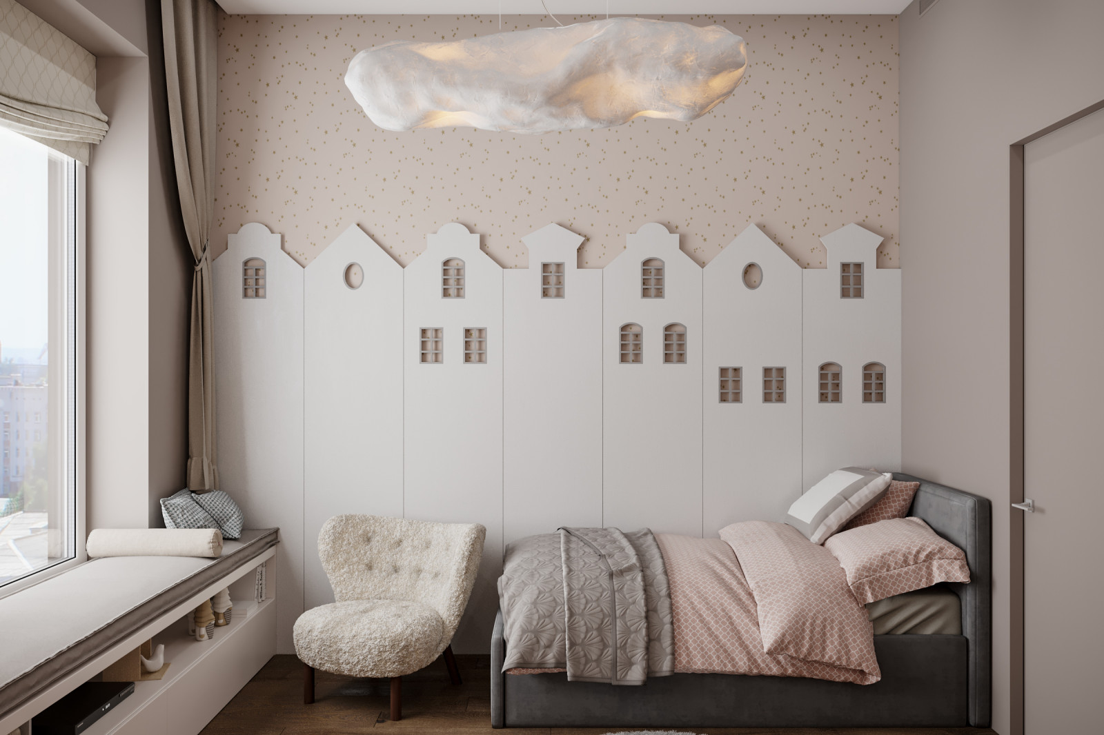 Квартира 132 кв.м. в современном стиле в ЖК "Ботанический сад LIFE".