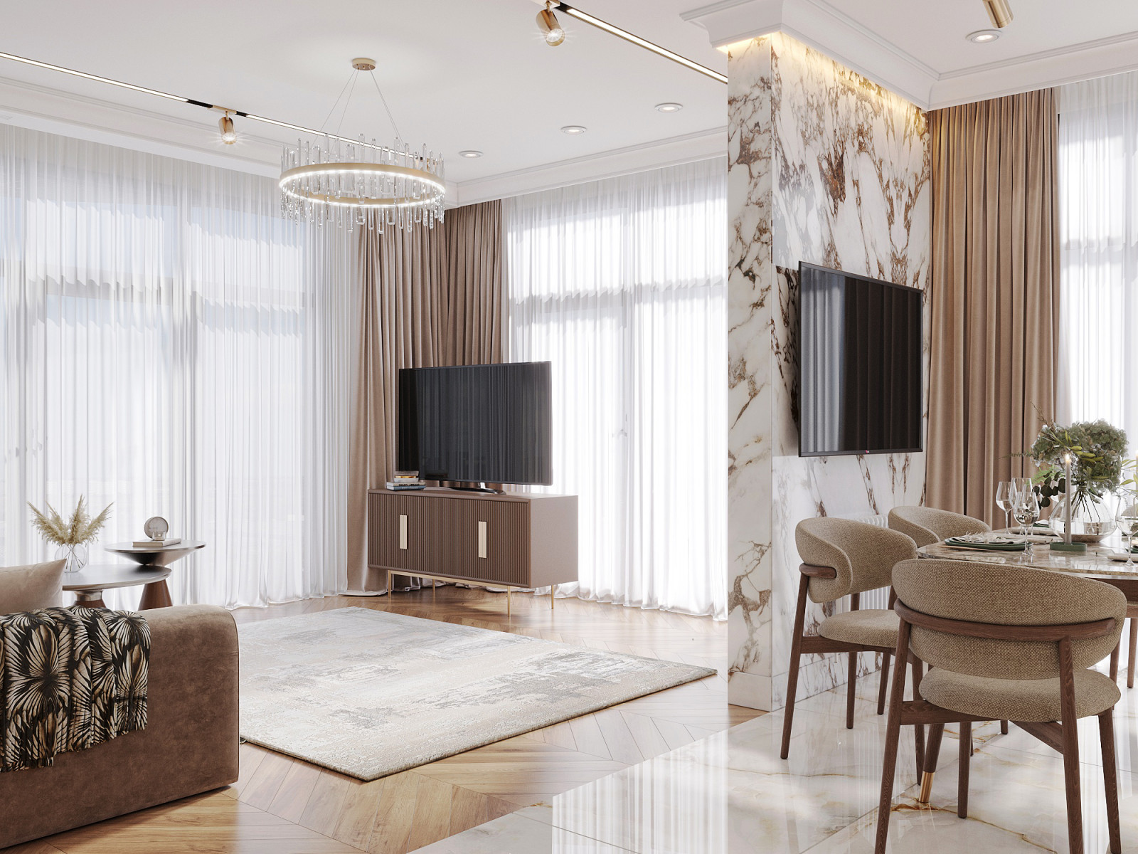 Кухня Барнхаус ЖК 115м2