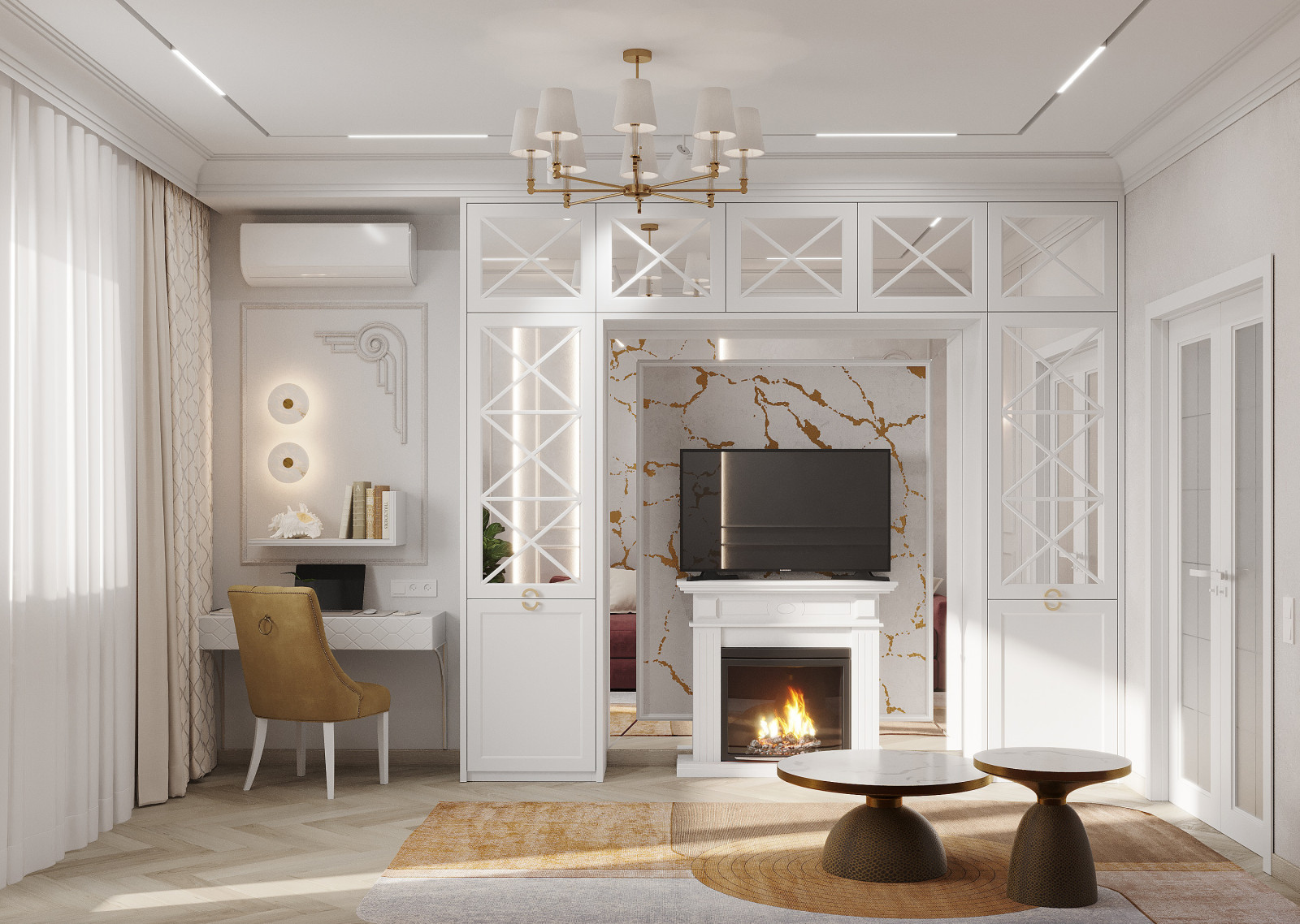 Обложка проекта: Дизайн двухкомнатной квартиры на Спортивной