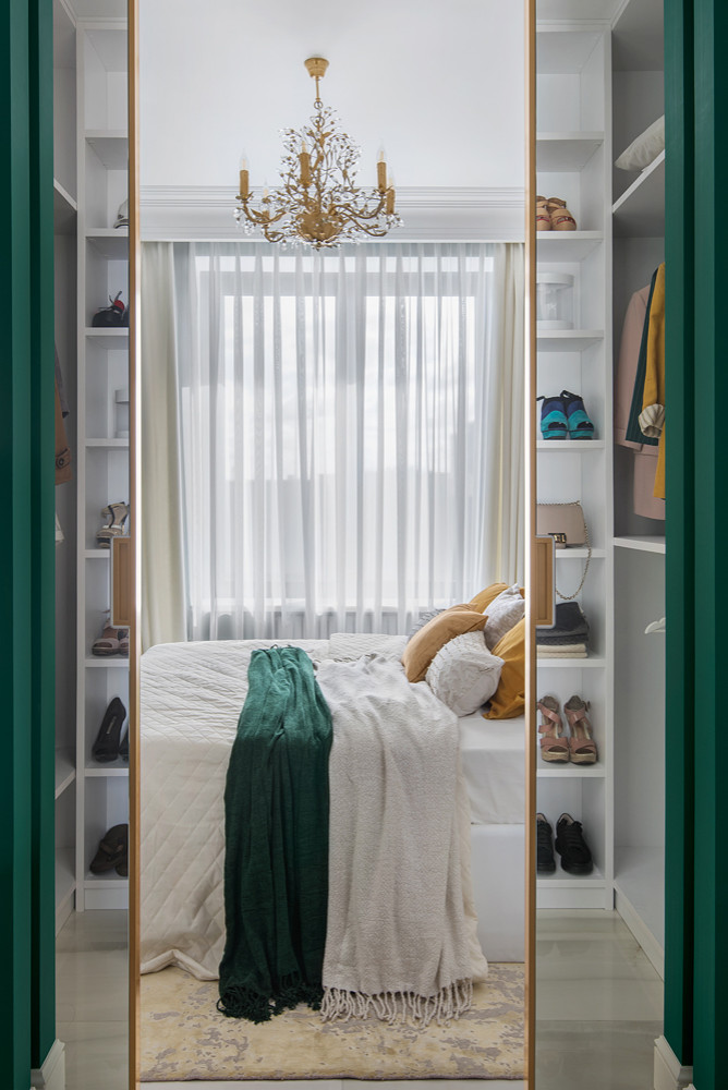 Проект недели: Спальня с проходной гардеробной и ванной комнатой
