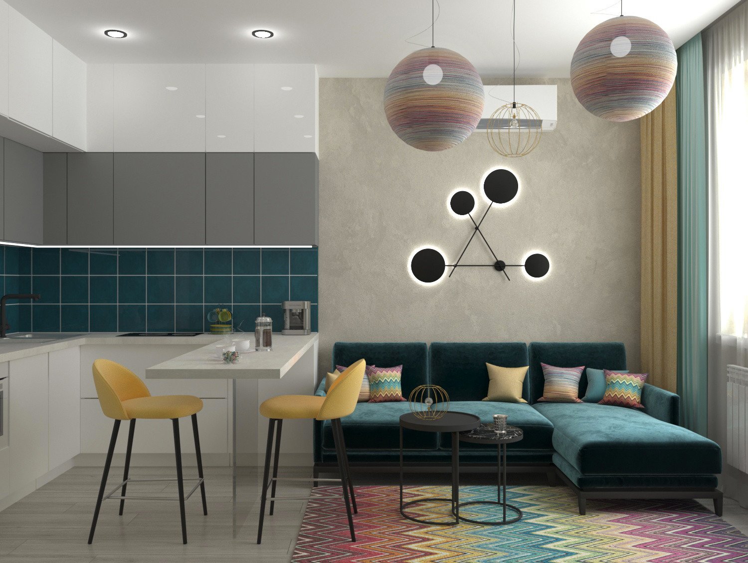 Квартира в стиле "Missoni"