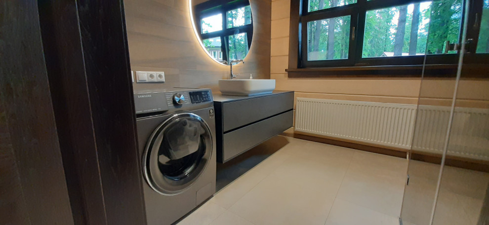 подвесные тумбы в ванной комнате