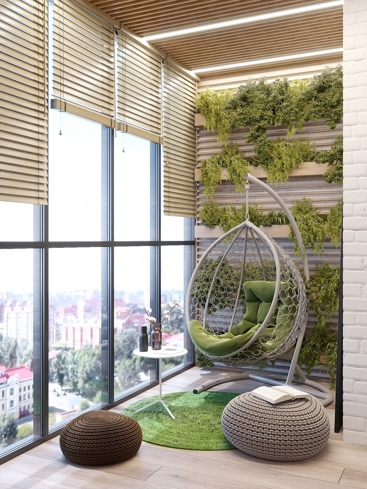 Квартира 90 м.кв. Фьюжн скандинавского и эко стилей