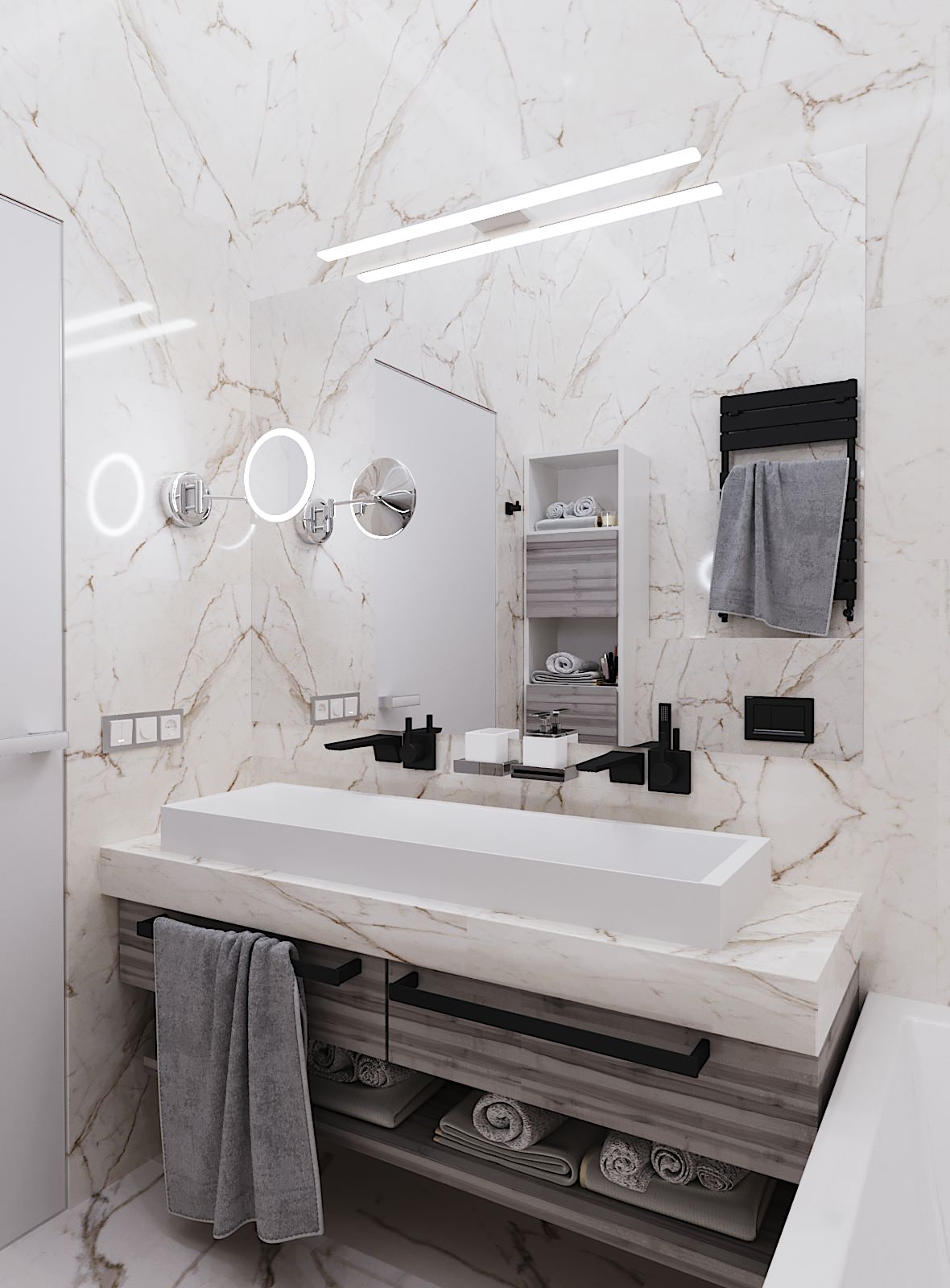 Дизайн-проект ванной комнаты