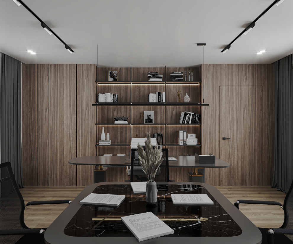 Обложка проекта: Дизайн-проект кабинета руководителя, зона отдыха  и санузла при кабинете