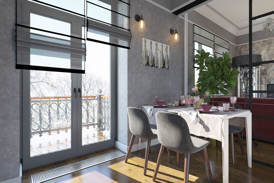 Кухня BAUFORMAT в старом доме.