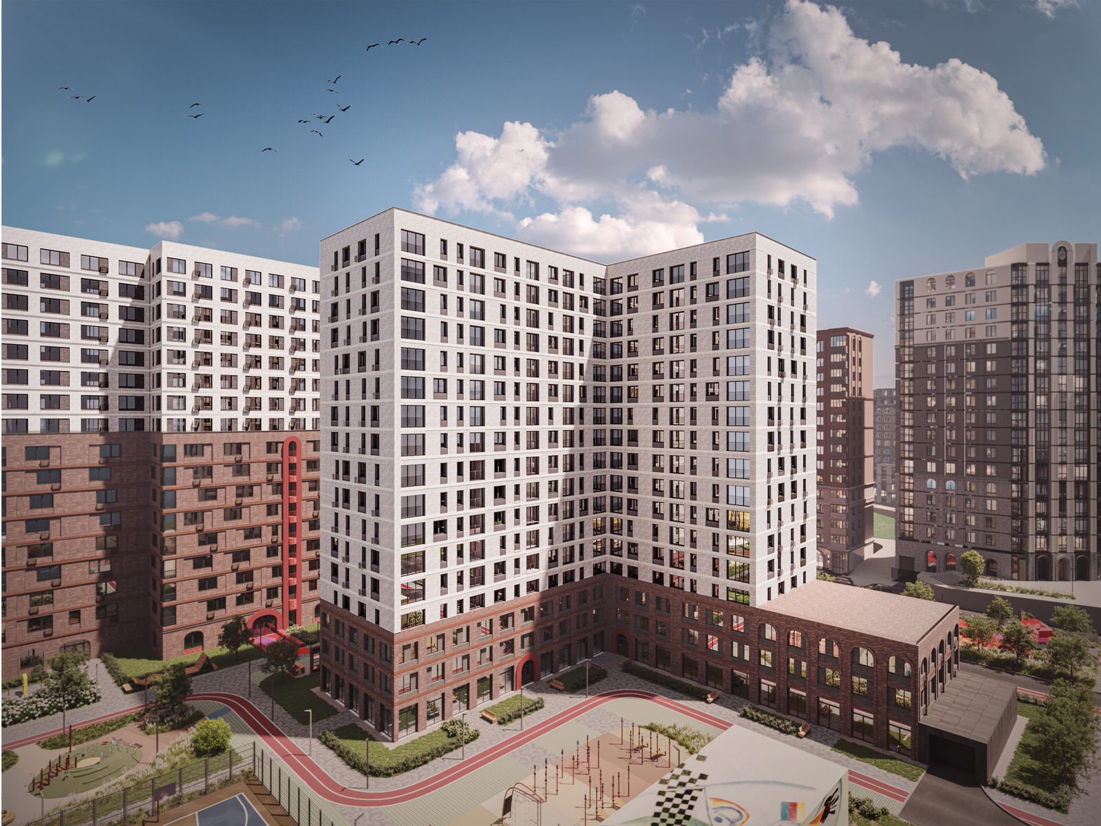 Обложка проекта: Архитектура фасадов и проект благоустройства