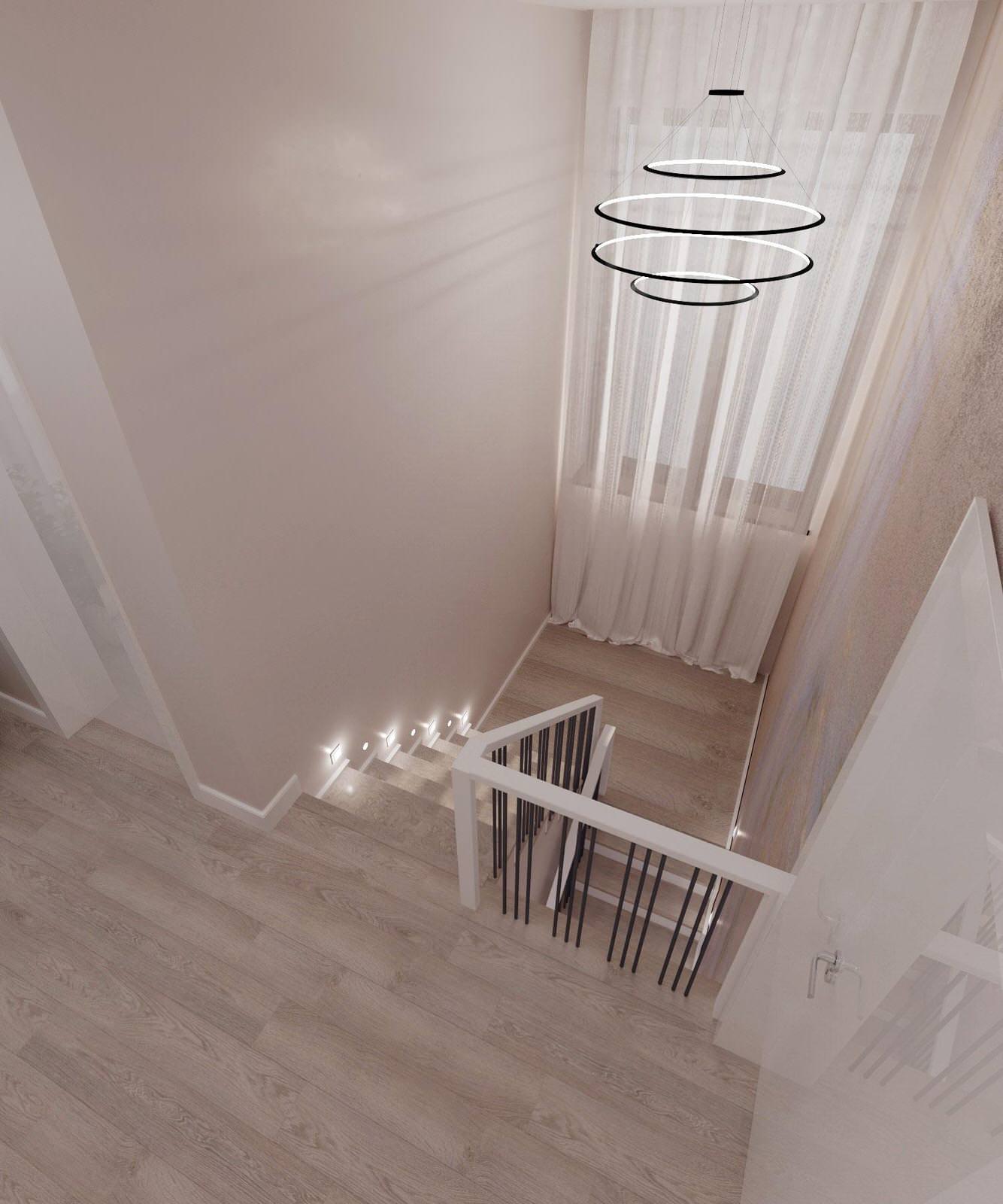 Дом 140кв.м. для взрослой пары в современном стиле с элеменами хай-тек