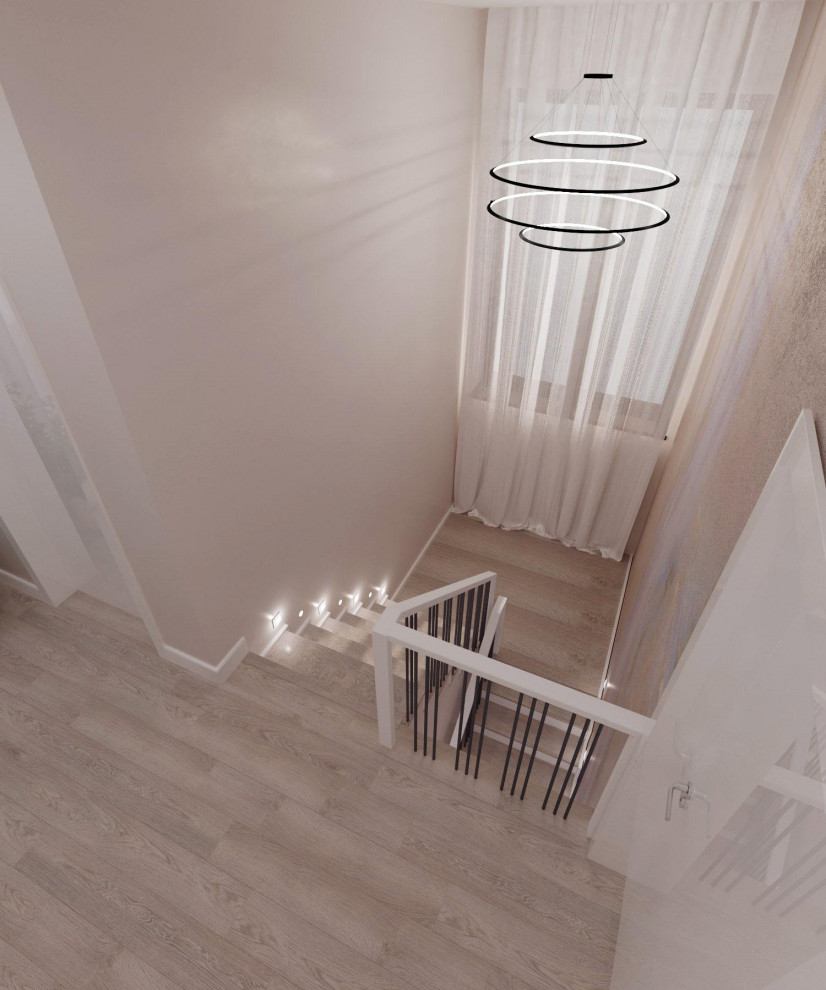 Дом 140кв.м. для взрослой пары в современном стиле с элеменами хай-тек