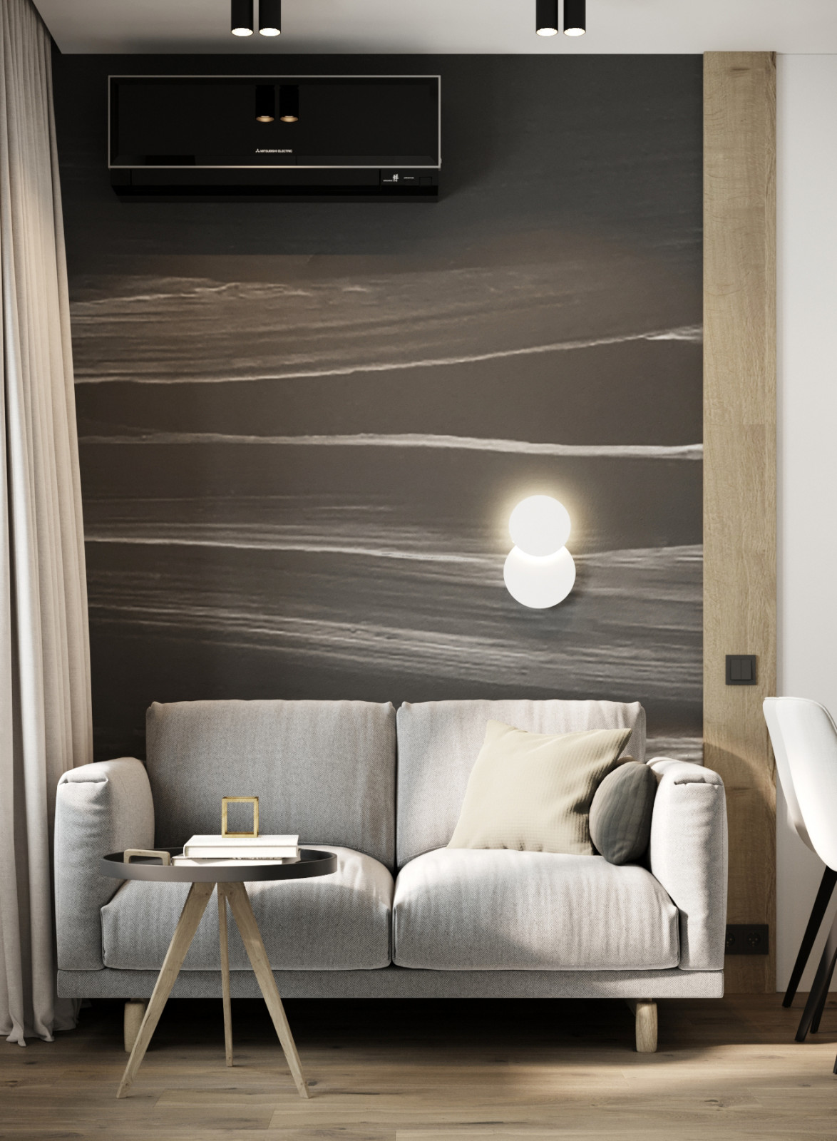 Дизайн-проект квартиры на Авиаторской 72,15 кв.м