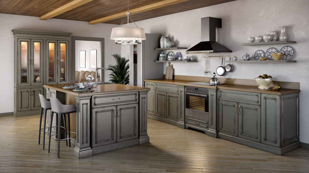 Классические кухни из массива