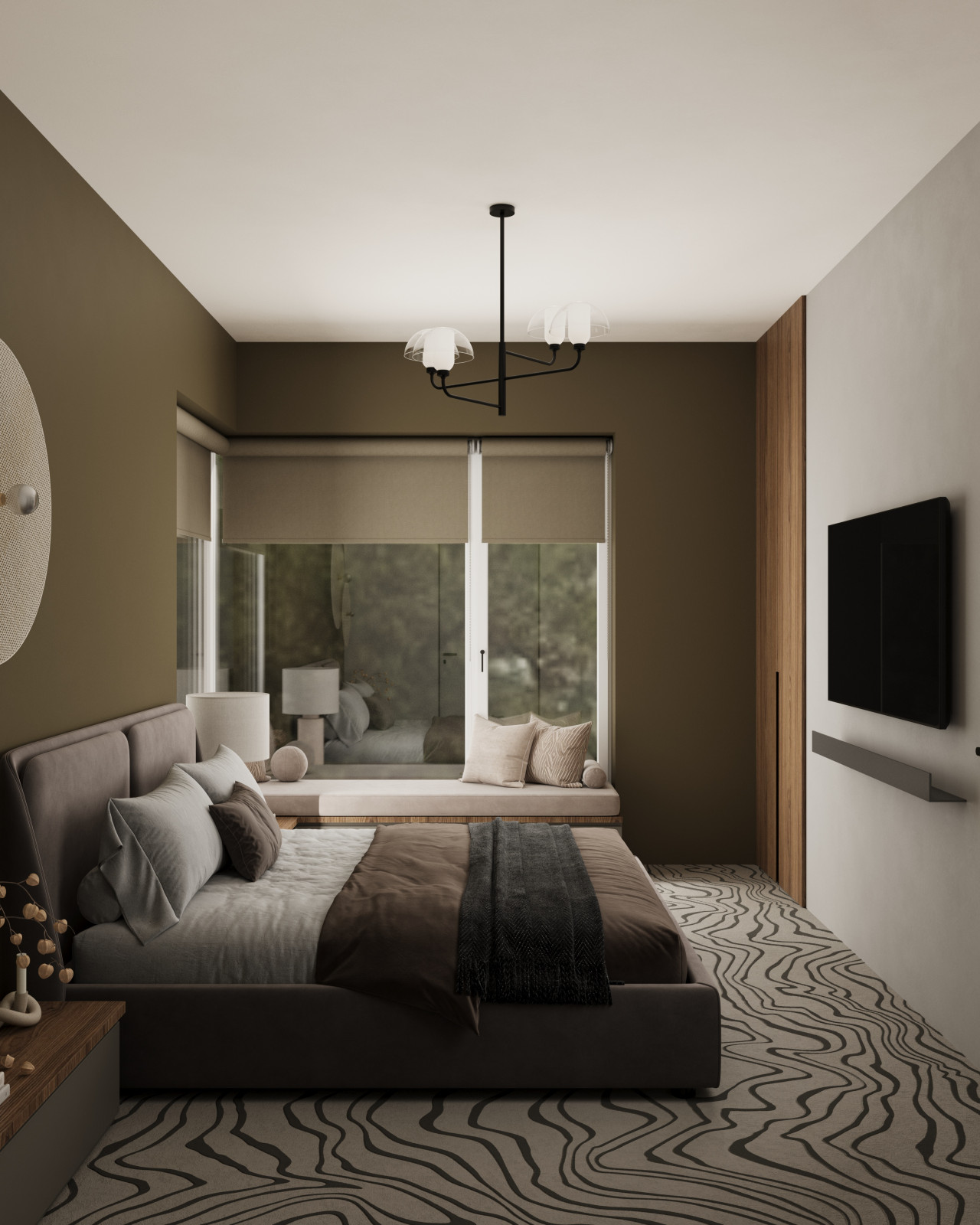 Обволакивающий интерьер дома