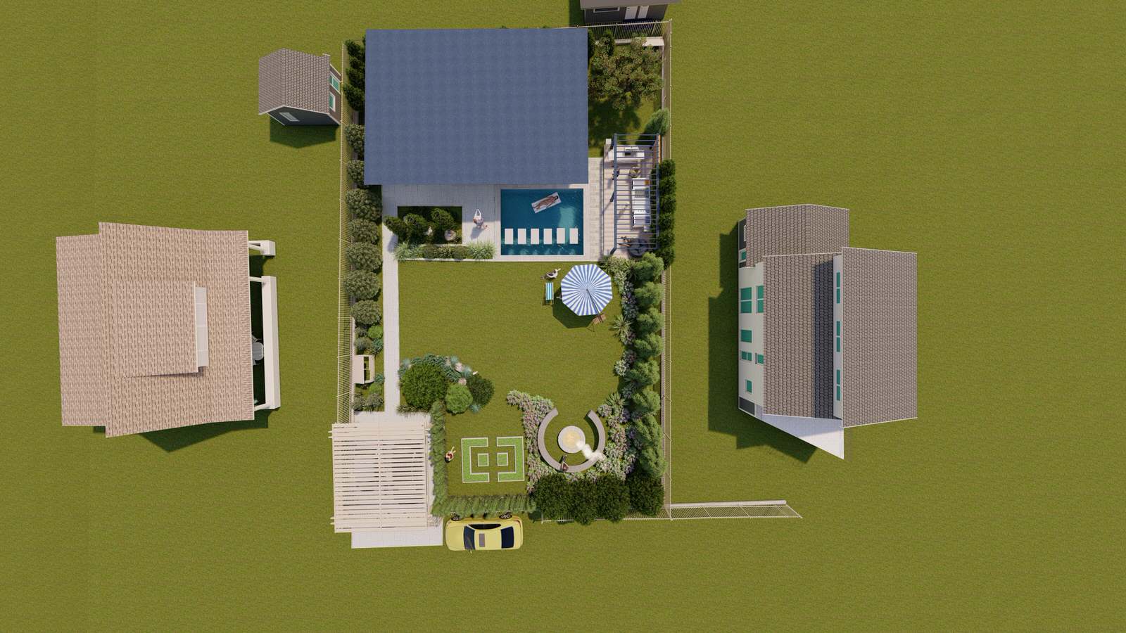 Участок Новая Рига 2 вариант.Хвойные