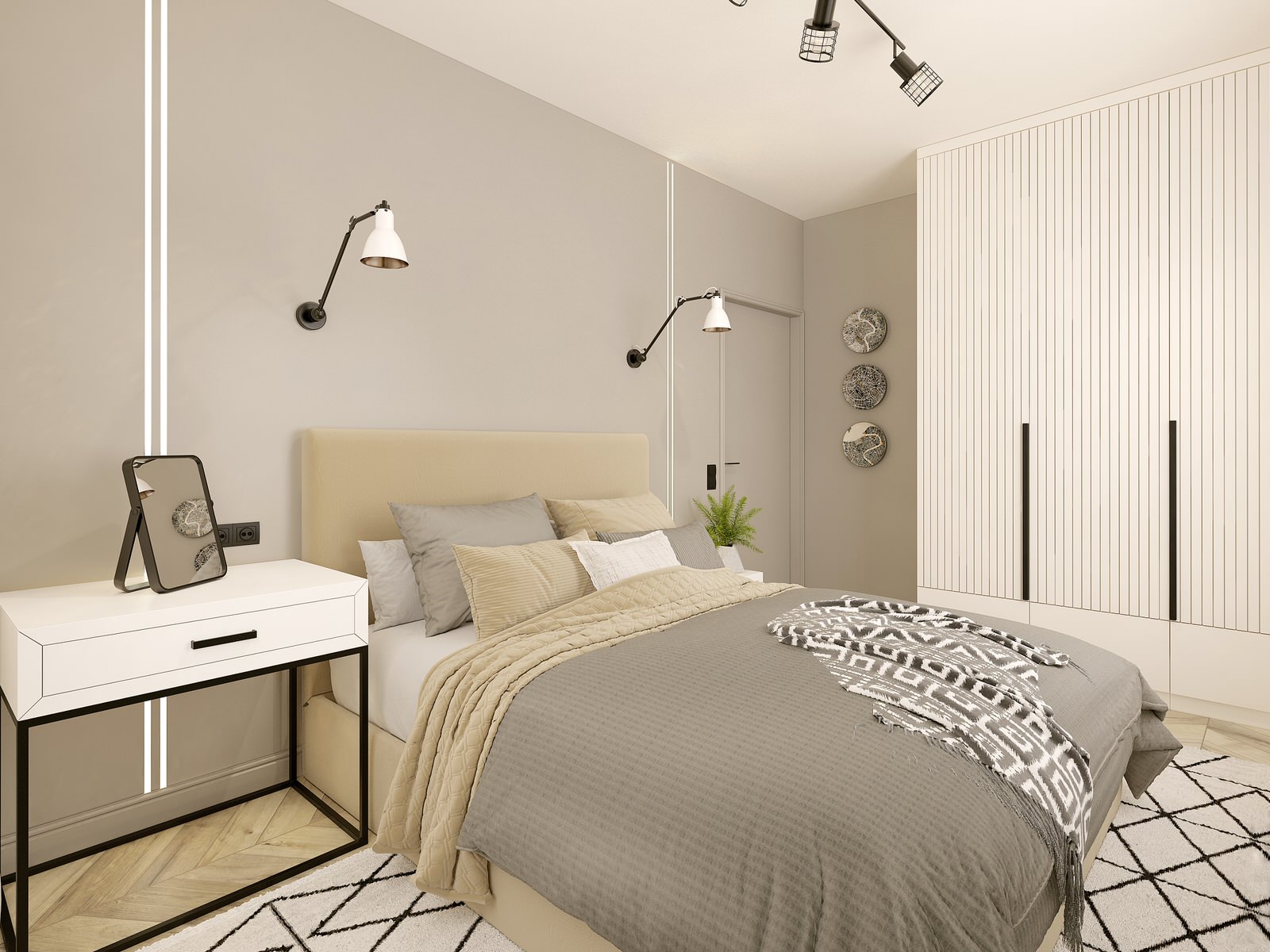 Квартира 47,66 кв. м (в современном стиле)