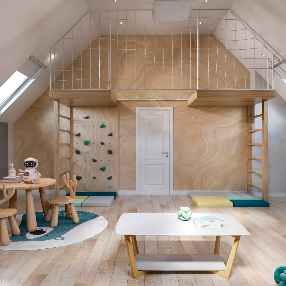 Игровая детская комната на третьем этаже