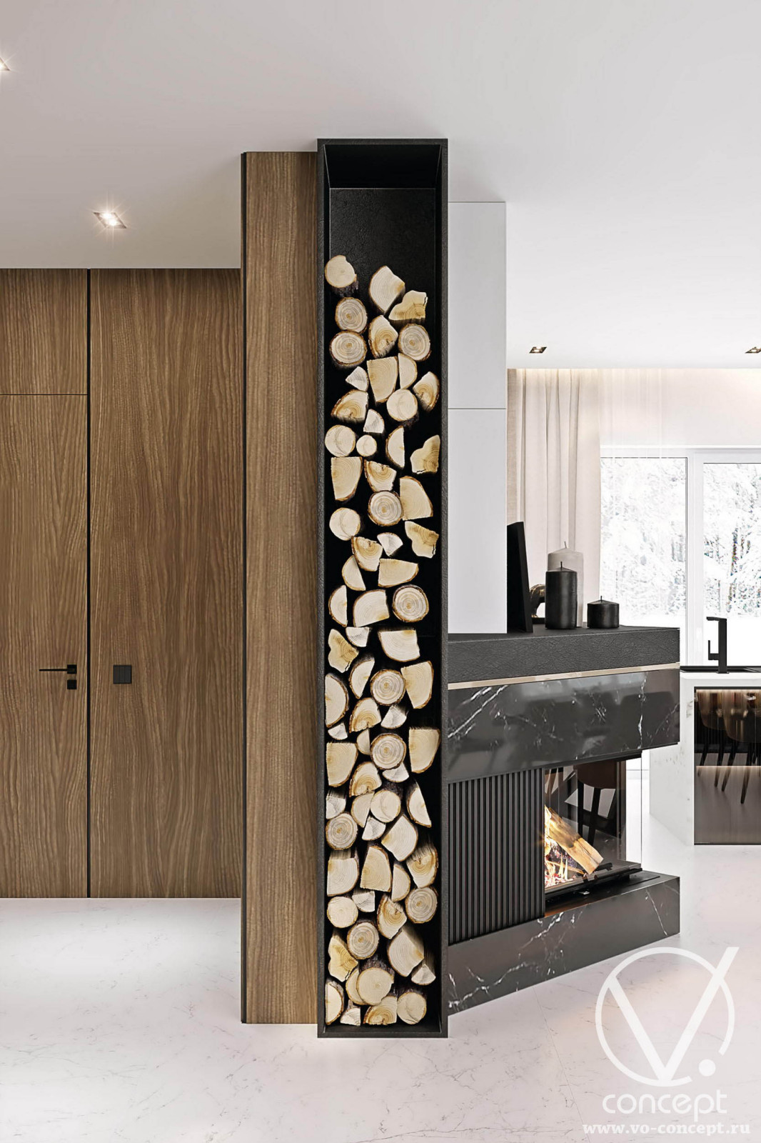 Реконструкция интерьеров дома в подмосковье. 350 м.кв.