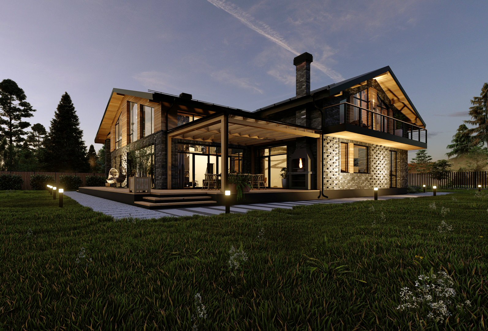 Проект дома 405м2 Сосновый Берег, Вологда