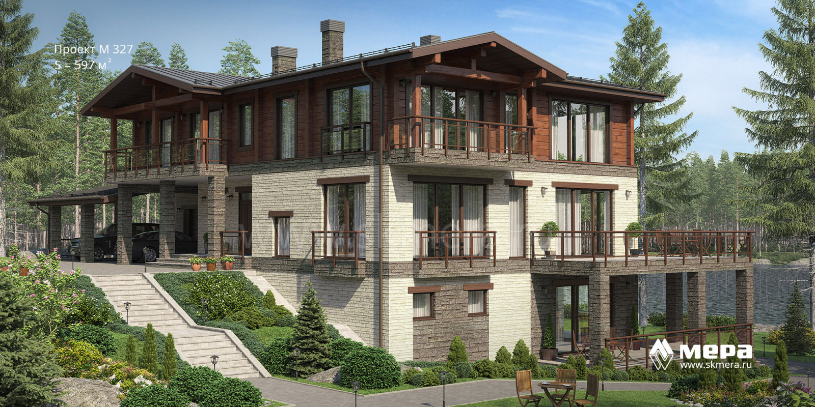 Проекты современных домов-шале