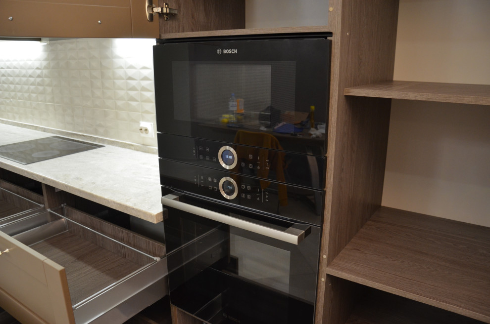 Кухня Кальвадос из массива бука покраска RAL