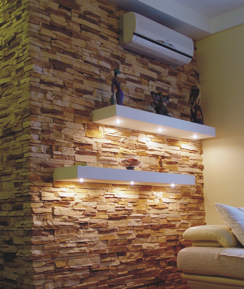 Обложка проекта: Квартира в современном стиле с красной кухней