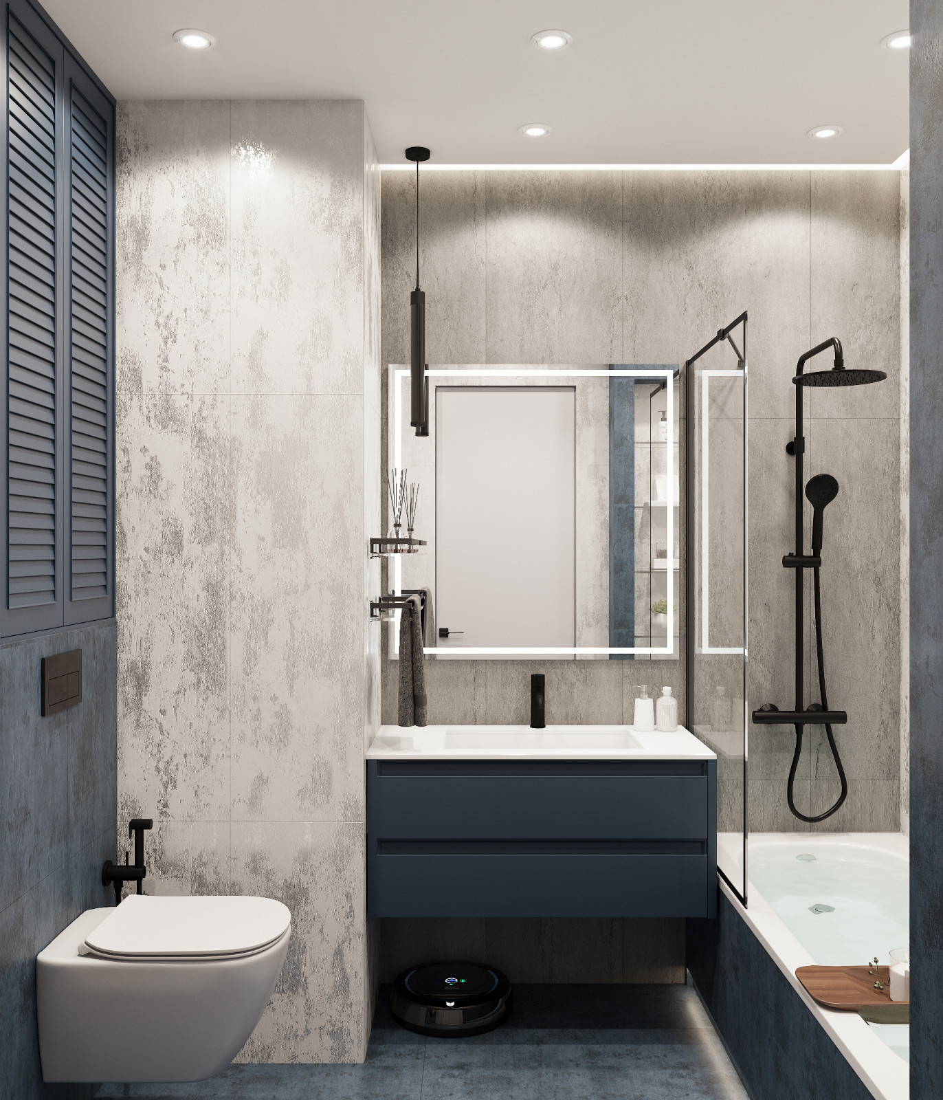 Двушка с элементами лофт 48 м2