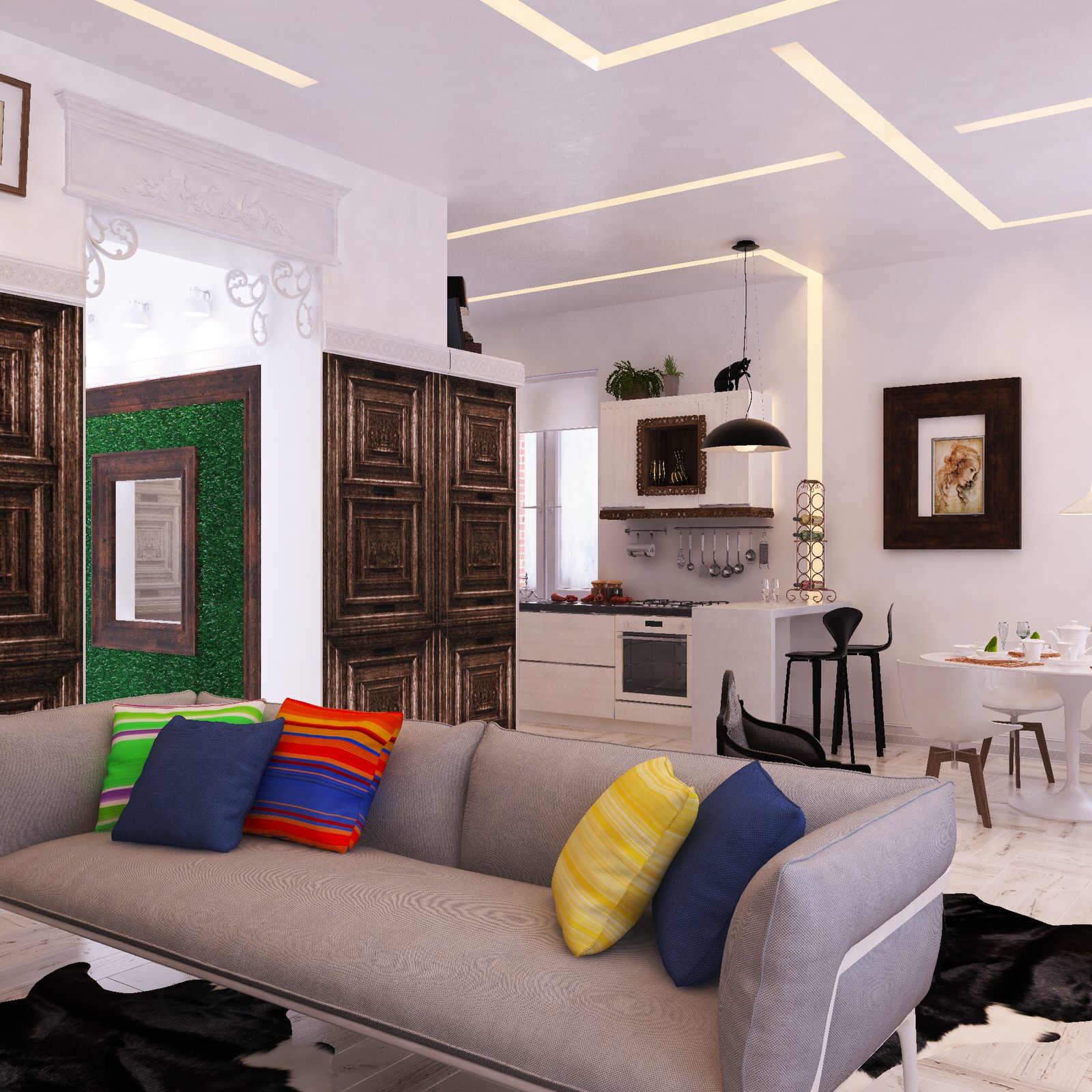 Дизайн-проект загородного дома в г. Пермь