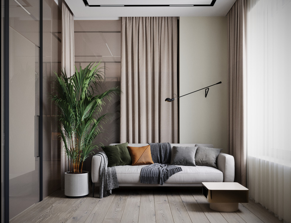 Визуализация кухни-гостиной в жк  Амур-Сити