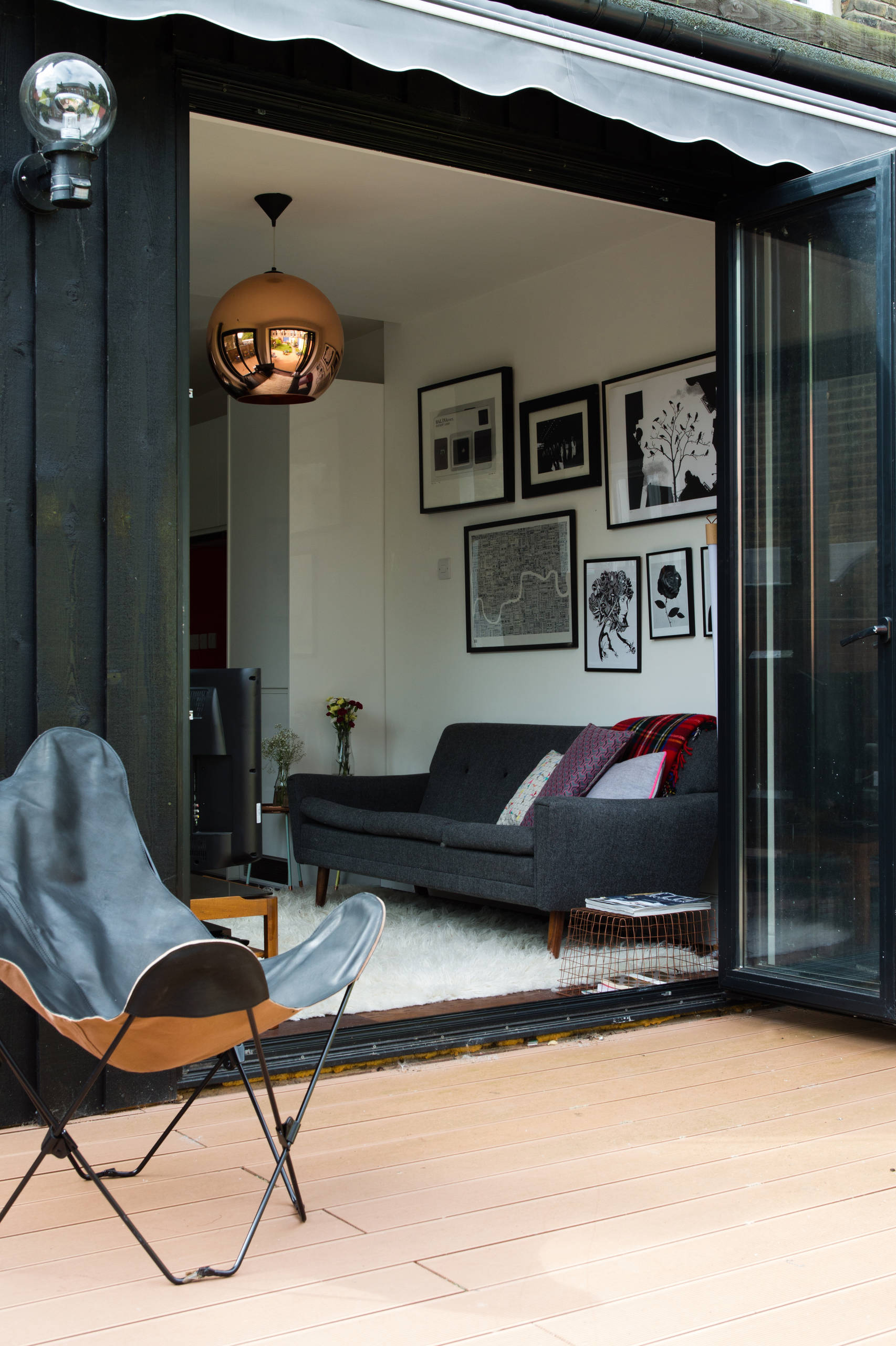 Houzz Британия: Винтаж и Мондриан в лондонской квартире