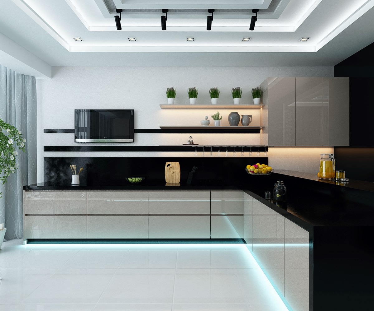 Кухня в частном домовладении 9