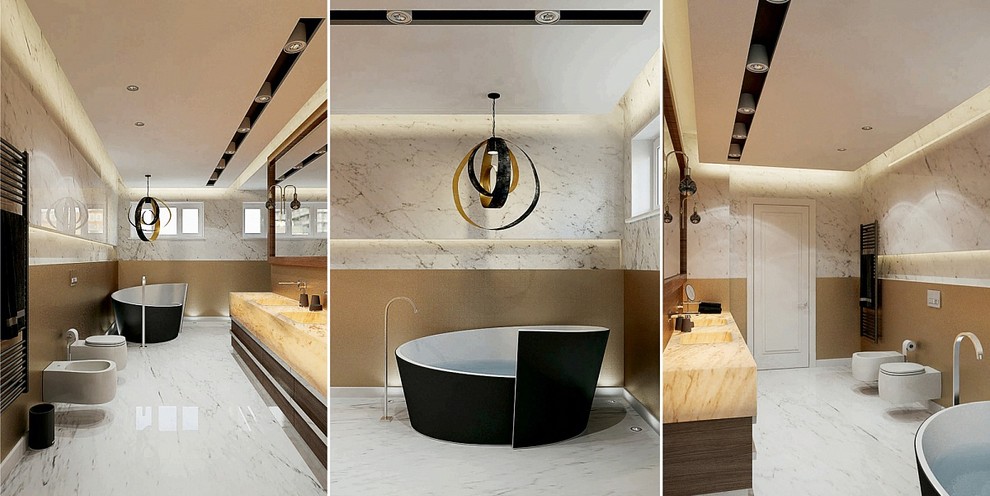 Интерьер ванной комнаты