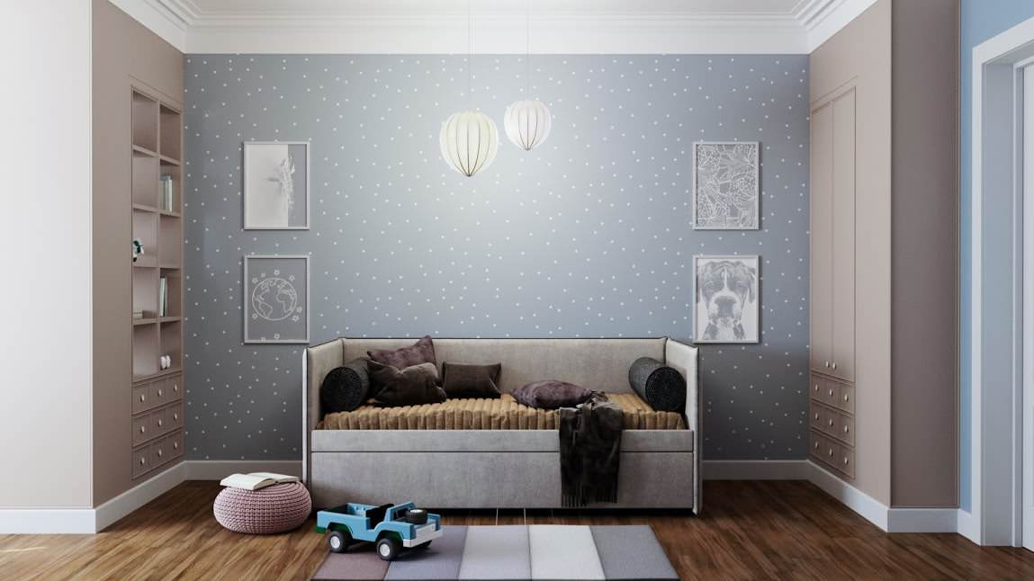 Реализация 2019:детская в 3-комнатной квартире, 130 м², Ростов-на-Дону