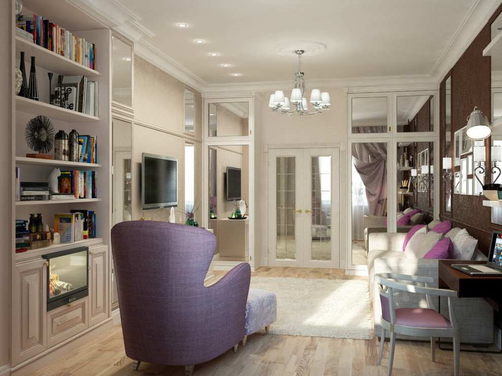 Обложка проекта: гостиная в классическом стиле