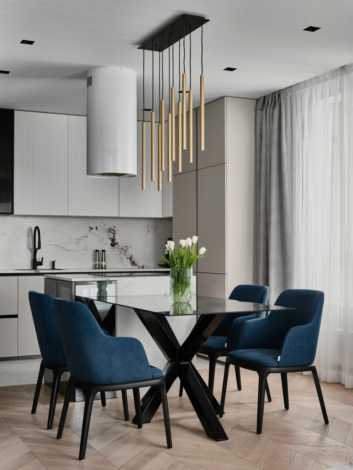 Дизайна-проект кухни гостиной ЖК "Две эпохи"