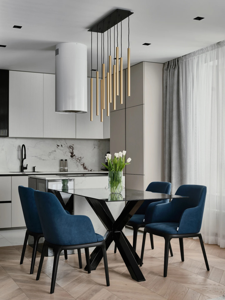 Дизайна-проект кухни гостиной ЖК "Две эпохи"